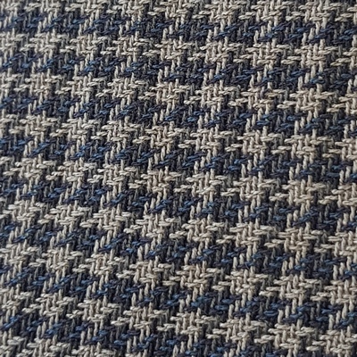Bezugstoff Mercedes Hahnentritt blau-grau Ponton 
